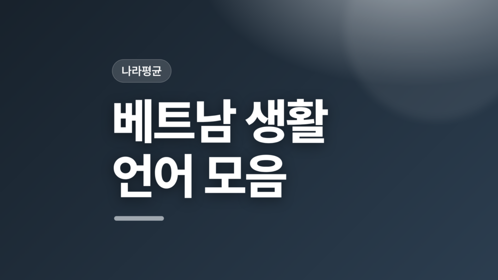 thumbcard 베트남 생활 언어 모음 v2
