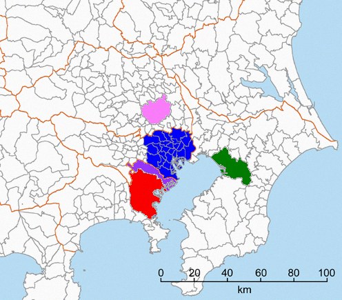 도쿄 23구 지도 4
