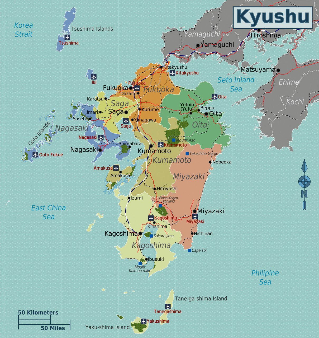일본 지도 규슈 1
