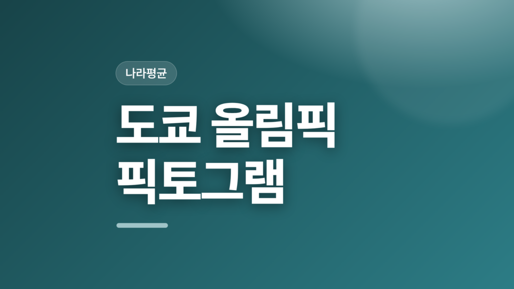 thumbcard 도쿄 올림픽 픽토그램