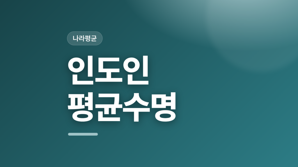 thumbcard 인도인 평균수명